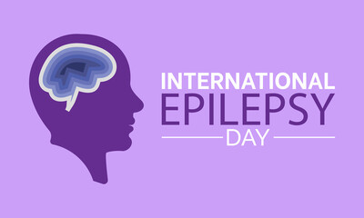 International Epilepsy Day observed every year on february 12. Vector health banner, flyer, poster and social medial template design.
