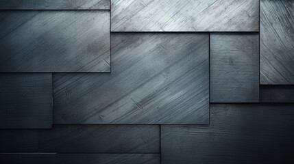 Aluminium background. Abstract grey background. Generative AI