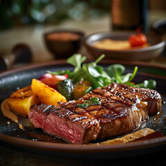 Culinary Masterpiece - Seared Steak with Seasonal Veggies