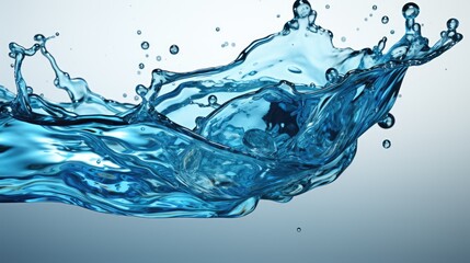 Obraz premium water droplets spilled on the floor