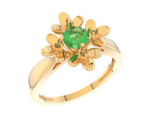 Jewelry isolated on background. 3d rendering - illustration