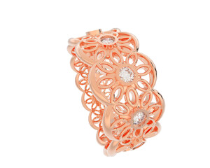 Jewelry isolated on background. 3d rendering - illustration