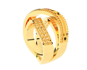 Jewelry isolated on background. 3d rendering - illustration