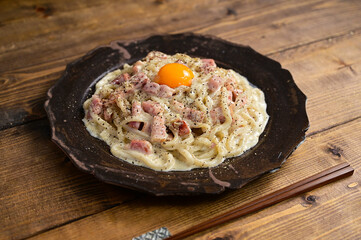 カルボナーラうどん