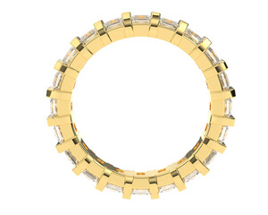 Naklejka premium Jewelry isolated on background. 3d rendering - illustration