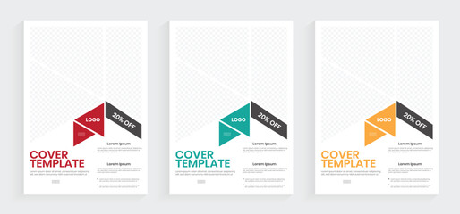 A4 annual report book cover design. Minimal style flyers and journal templates. New graphics brochure, company profile, and paperback planning design.