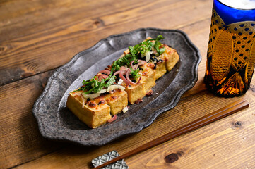 厚揚げのチーズ焼き