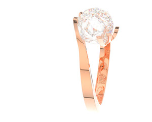 Jewelry isolated on background. 3d rendering - illustration