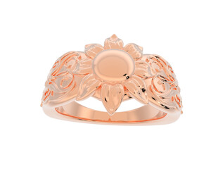 Jewelry isolated on background. 3d rendering - illustration