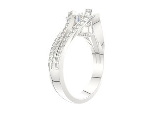 Jewelry isolated on background. 3d rendering - illustration