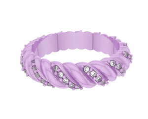 Jewelry isolated on background. 3d rendering - illustration