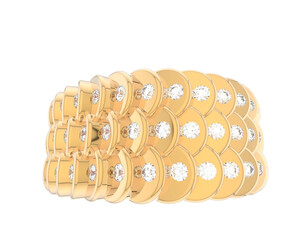 Jewelry isolated on background. 3d rendering - illustration
