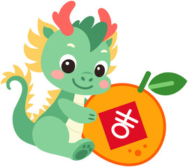 New Year Cute Zodiac Dragon icon
