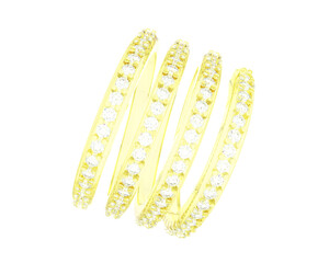Jewelry isolated on background. 3d rendering - illustration