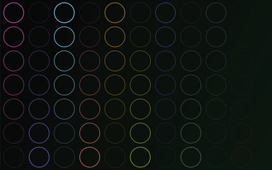 Free vector black with circles background