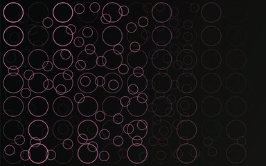 Free vector black with circles background