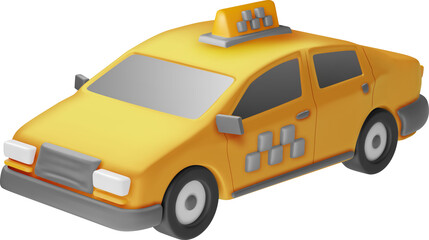 3D Taxi Car Sedan