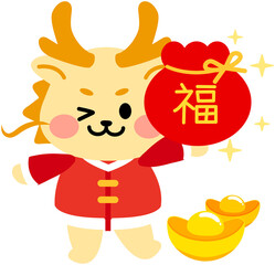 New Year Cute Zodiac Dragon icon