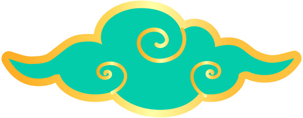 Obraz premium Chinese New Year Cloud icon