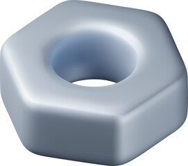 3D Hex Nuts Screw