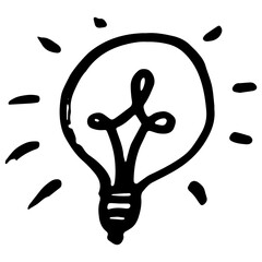 Hand Drawn Lamp Doodle Drawing © yanushkov