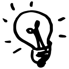 Hand Drawn Lamp Doodle Drawing