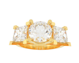 Jewelry isolated on background. 3d rendering - illustration