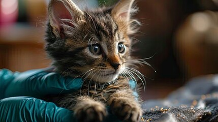 Vet Examining Dog Cat Puppy Kitten, Desktop Wallpaper Backgrounds, Background HD For Designer