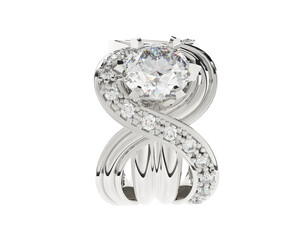 Jewelry isolated on background. 3d rendering - illustration