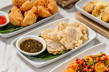 Cireng (abbreviation of aci digoreng, Sundanese for 'fried tapioca flour')