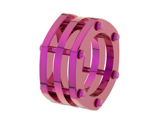 Jewelry isolated on background. 3d rendering - illustration