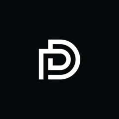 Monogram PD Letter Logo Design. Usable for Business Logo. Logo Element
