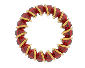 Obraz premium Jewelry isolated on background. 3d rendering - illustration