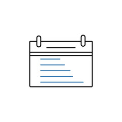 organizer concept line icon. Simple element illustration. organizer concept outline symbol design.