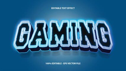 Vector Gaming Editable Text Effects