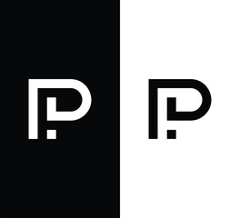 Monogram Pi Letter Logo Design. Usable for Business Logo. Logo Element - obrazy, fototapety, plakaty