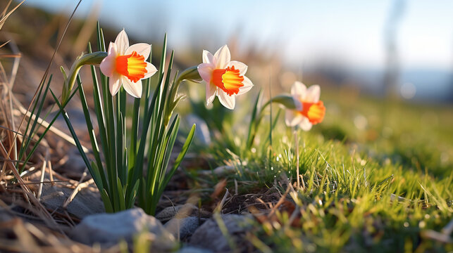 spring crocus flowers