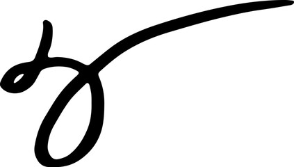 Obraz premium Flourish swirl. Line Art Illustration