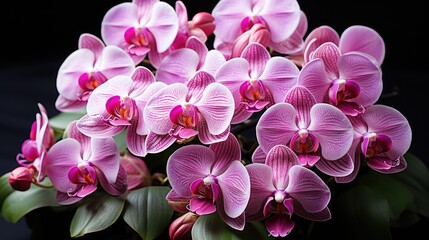 Fototapeta na wymiar purple orchid flowers are beautiful and popular in the world