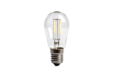 Contemporary Small Bulb Candelabra Render Isolated on Transparent Background