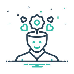 Mix icon for mindedness