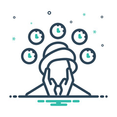 Mix icon for self care routine