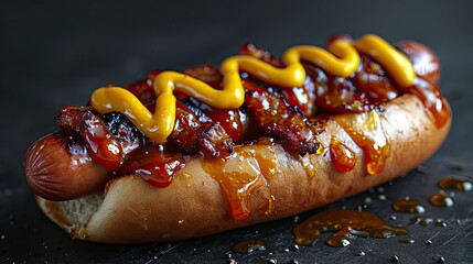 Hot Dog Ketchup Yellow Mustard, Desktop Wallpaper Backgrounds, Background HD For Designer