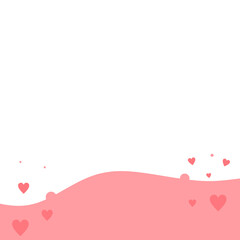 Footer Valentine Love Shape