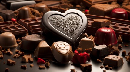 I loved chocolate and it is my life i love chocolate and i ,Chocolate day, Valentines Day, Valentines week  - obrazy, fototapety, plakaty
