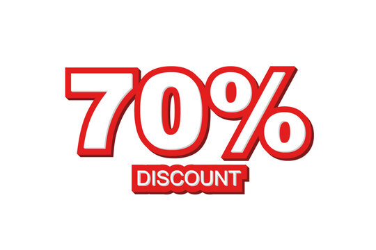 sale discount vector on white background
