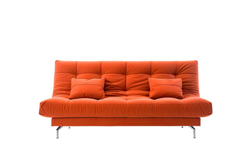 Contemporary Convertible Sofa Showcase Isolated on Transparent Background