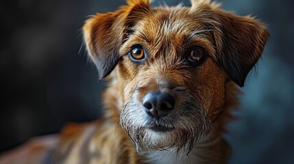 Cute Happy Dog Headshot Smiling, Desktop Wallpaper Backgrounds, Background HD For Designer