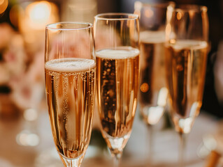 Toasting to love and joy in a European wedding, where champagne sparkles as brightly as the smiles
