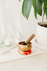 Wellness Tibetan Sound Bowl in White Space